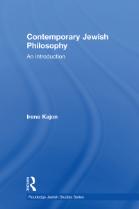 Omslagafbeelding: Contemporary Jewish Philosophy 1st edition 9780415593373