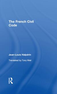 Cover image: The French Civil Code 1st edition 9781844721320