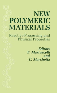 Immagine di copertina: New Polymeric Materials: Reactive Processing and Physical Properties 1st edition 9789067640916