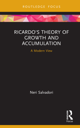 Cover image: Ricardo's Theory of Growth and Accumulation 1st edition 9780367444105