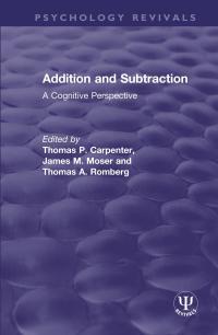 صورة الغلاف: Addition and Subtraction 1st edition 9780367495442