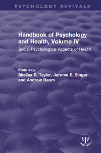 Cover image: Handbook of Psychology and Health, Volume IV 1st edition 9780367490515