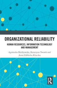 表紙画像: Organizational Reliability 1st edition 9780367498962