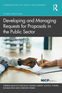 Cover image: Developing and Managing Requests for Proposals in the Public Sector 3rd edition 9780367520311