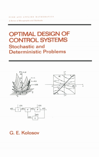 Imagen de portada: Optimal Design of Control Systems 1st edition 9780367824709