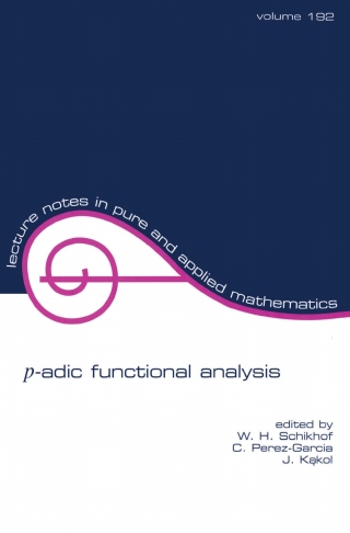 Imagen de portada: p-adic Functional Analysis 1st edition 9780824700386