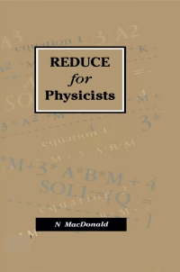 صورة الغلاف: REDUCE for Physicists 1st edition 9780750302777