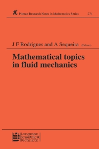 Titelbild: Mathematical Topics in Fluid Mechanics 1st edition 9780582209541