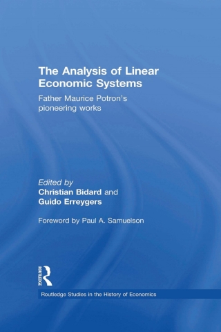 Cover image: The Analysis of Linear Economic Systems 1st edition 9780415473217