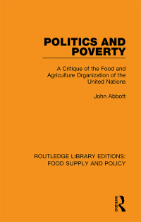 Imagen de portada: Politics and Poverty 1st edition 9780367275884