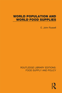 Imagen de portada: World Population and World Food Supplies 1st edition 9780367275983