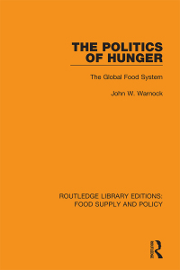 Cover image: The Politics of Hunger 1st edition 9780367276003