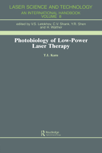 Imagen de portada: Photobiology Of Low-Power Lase 1st edition 9783718649709