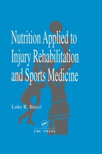Cover image: Nutrition Applied to Injury Rehabilitation and Sports Medicine 1st edition 9780367846725