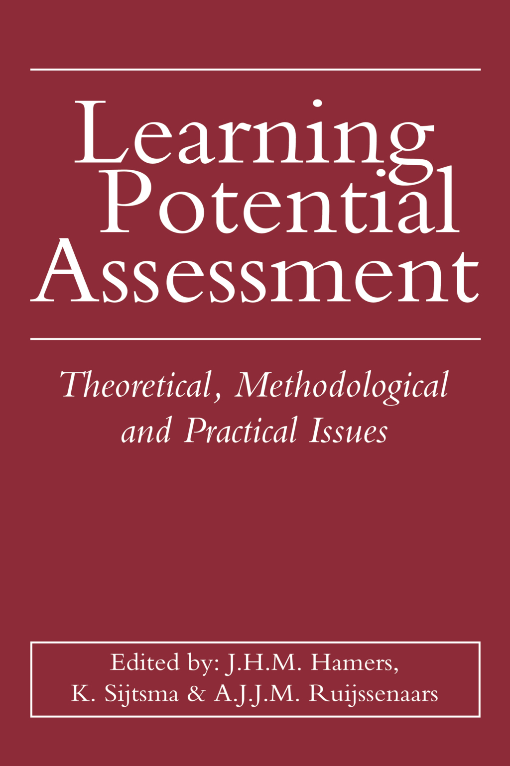 Learning Potential Assessment 1st Edition