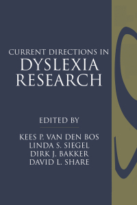 Imagen de portada: Current Directions in Dyslexia Research 1st edition 9789026512971