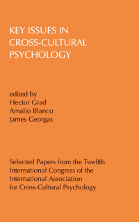 Imagen de portada: Key Issues in Cross-cultural Psychology 1st edition 9789026514418