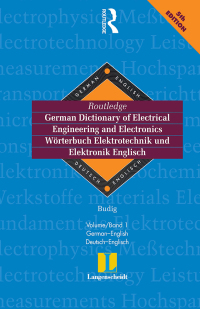 Imagen de portada: Routledge German Dictionary of Electrical Engineering and Electronics Worterbuch Elektrotechnik and Elektronik Englisch 1st edition 9780415171328