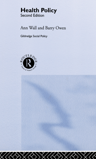 Immagine di copertina: HEALTH POLICY 2nd edition 9780415275552