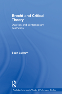 Imagen de portada: Brecht and Critical Theory 1st edition 9780415646154