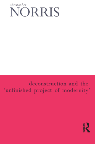 Cover image: Deconstruction and the 'Unfinished Project of Modernity' 1st edition 9780415929561