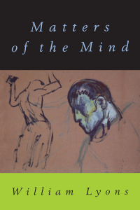 Cover image: Matters of the Mind 1st edition 9780415937870