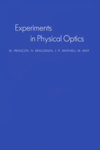 Titelbild: Experiments In Physical Optics 1st edition 9780367842475