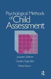 表紙画像: Psychological Methods Of Child Assessment 1st edition 9781138868984