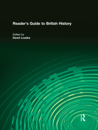 Cover image: Reader's Guide to British History 1st edition 9781579582425