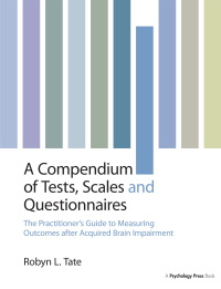 表紙画像: A Compendium of Tests, Scales and Questionnaires 1st edition 9781841695617