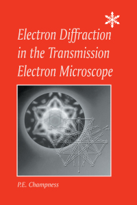 Cover image: Electron Diffraction in the Transmission Electron Microscope 1st edition 9781859961476