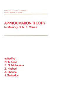 Titelbild: Approximation Theory 1st edition 9780824701857
