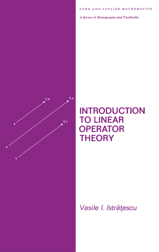 Cover image: Introduction to Linear Operator Theory 1st edition 9780367824624