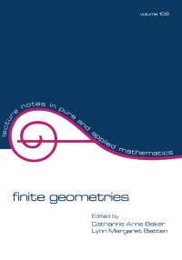 Imagen de portada: Finite Geometries 1st edition 9780824774882