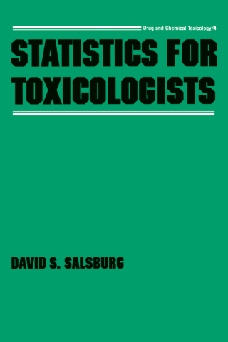Imagen de portada: Statistics for Toxicologists 1st edition 9780367451608