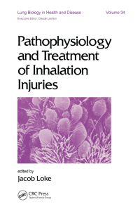 صورة الغلاف: Pathophysiology and Treatment of Inhalation Injuries 1st edition 9780824777951