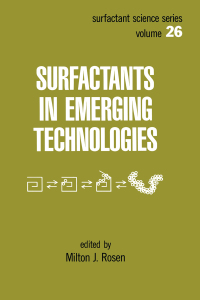 Imagen de portada: Surfactants in Emerging Technology 1st edition 9780824778019