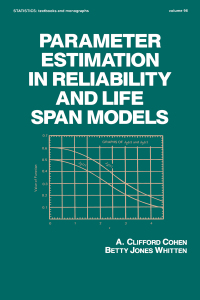 Omslagafbeelding: Parameter Estimation in Reliability and Life Span Models 1st edition 9780367851224