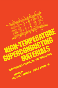 Cover image: High-Temperature Superconducting Materials 1st edition 9780824779955