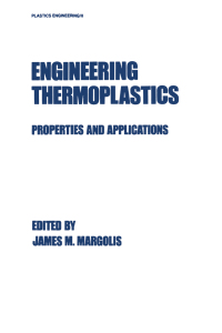 Cover image: Engineering Thermoplastics 1st edition 9780824780517