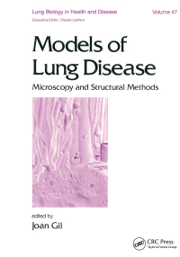 صورة الغلاف: Models of Lung Disease 1st edition 9780824780968