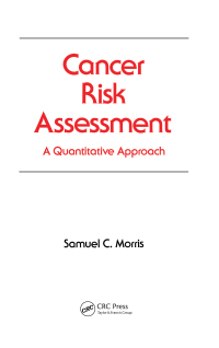 Cover image: Cancer Risk Assessment 1st edition 9780367403188