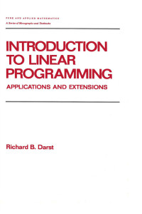 表紙画像: Introduction to Linear Programming 1st edition 9780824783839