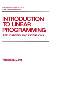 Imagen de portada: Introduction to Linear Programming 1st edition 9780824783839