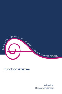 Cover image: Function Spaces 1st edition 9780824786120