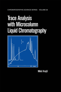 صورة الغلاف: Trace Analysis with Microcolumn Liquid Chromatography 1st edition 9780824786410