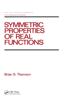 Imagen de portada: Symmetric Properties of Real Functions 1st edition 9780367402037