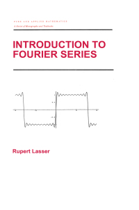 Immagine di copertina: Introduction to Fourier Series 1st edition 9780824796105
