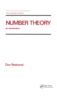 Cover image: Number Theory 1st edition 9780824796969