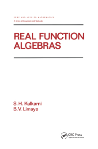 Cover image: Real Function Algebras 1st edition 9780824786533